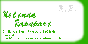 melinda rapaport business card